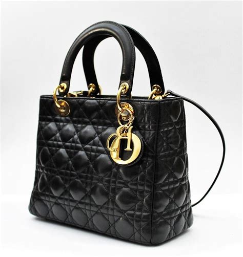 lady dior snakeskin black bag|dior lambskin bag.